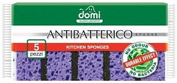 Domi Губки кухонные антибактериальные Antibatterico 5 шт