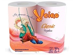 Veiro Linia Classic Туалетная бумага 2-слойная 4 рулона розовая
