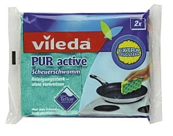 Vileda Губка Pur Active для стеклокерамических плит 2 шт.