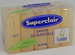 Superclair Мыло марсельское с цитронеллой 5 x 100 г