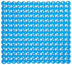 Антискользящий коврик для ванны Rondo голубой 52 х 52 см 0160