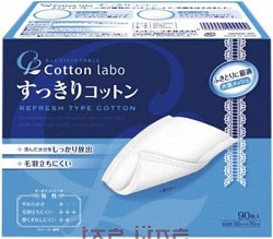 Cotton Labo Selena Косметические ватные подушечки двухсторонние ReFresh Type Cotton 60*70 мм 90 шт