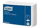 Tork диспенсерные салфетки N2 Universal NapkDisp 250 л 1 сл 25х30 см белые